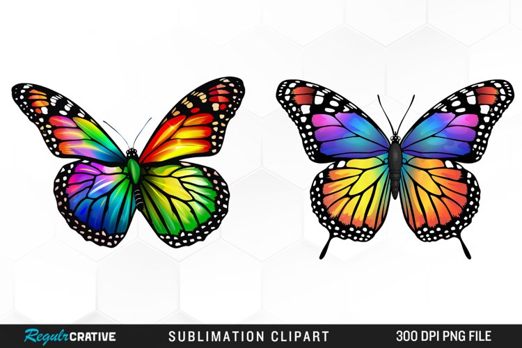 Watercolor Butterfly Clipart Image 3