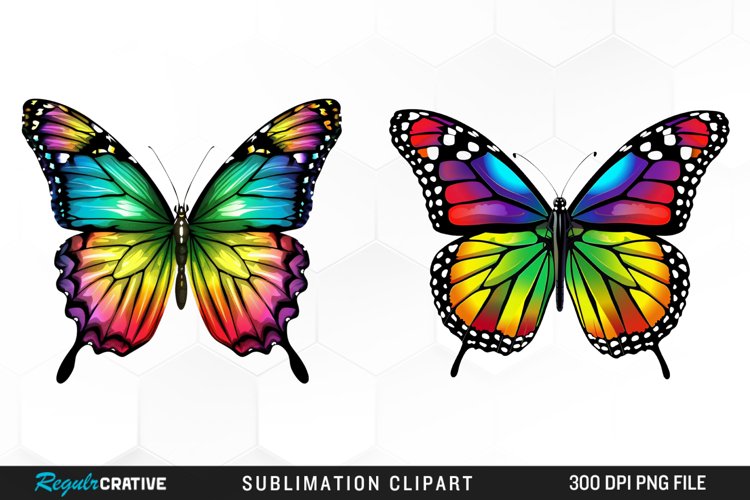 Watercolor Butterfly Clipart Image 15