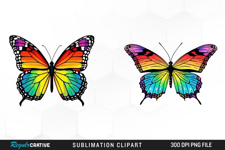Watercolor Butterfly Clipart Image 24