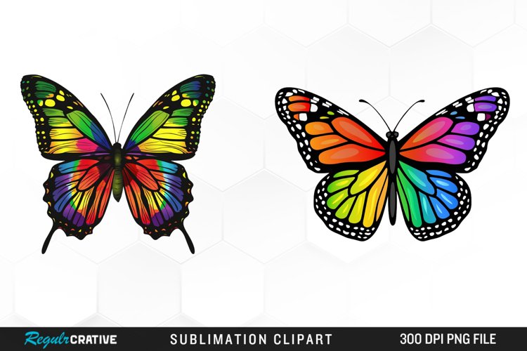 Watercolor Butterfly Clipart Image 22