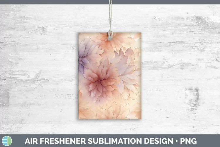Watercolor Brown Air Freshener Sublimation Car Freshener Des