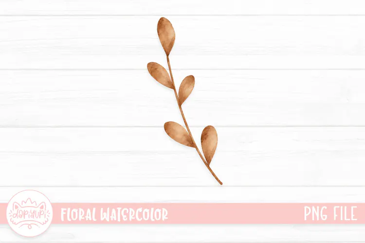 Botanical Watercolor Illustration, Floral Watercolor Design