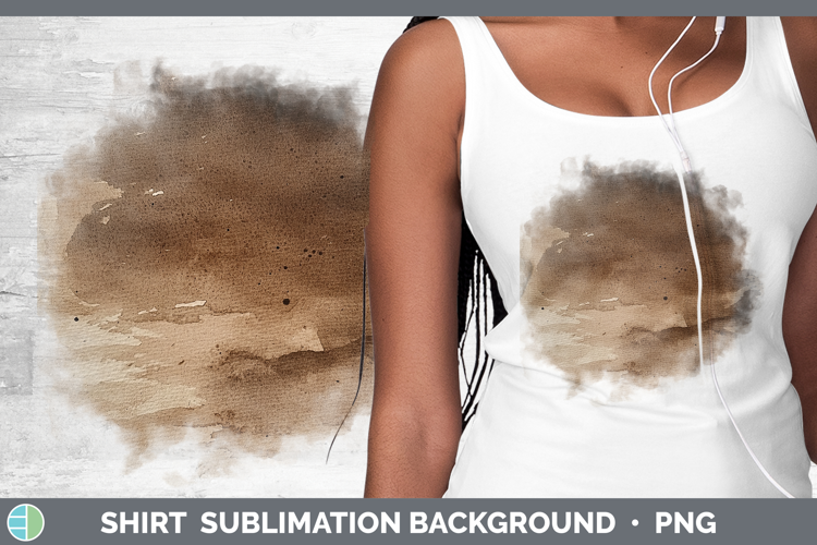 Watercolor Brown Shirt Sublimation Sublimation Background De