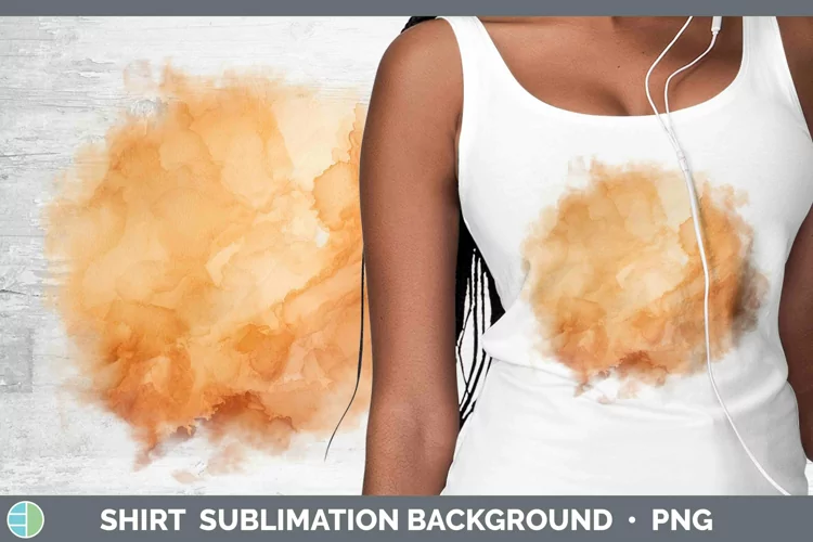 Watercolor Brown Shirt Sublimation Sublimation Background De