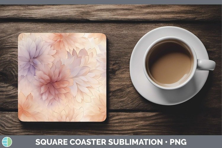 GorgeousWatercolor Square Coaster design.