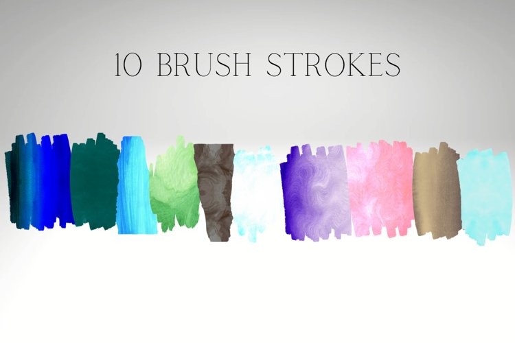 Watercolor Brush Strokes Clipart