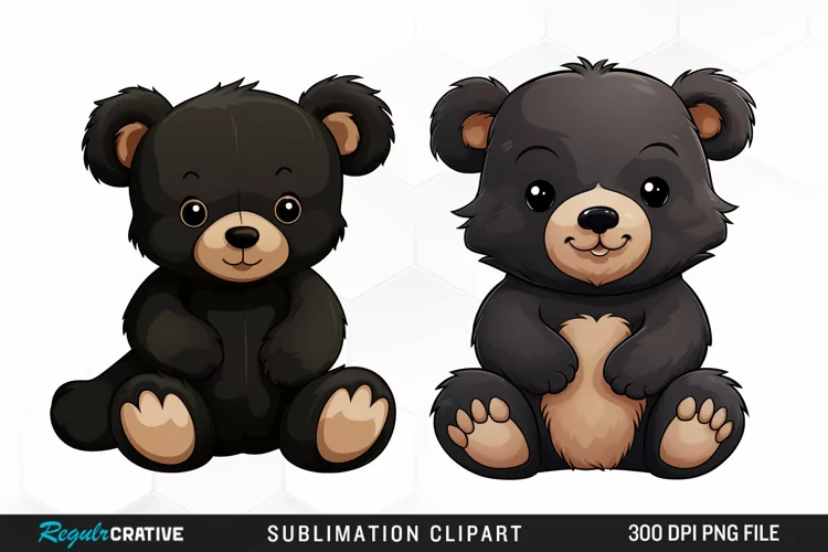 Watercolor Teddy Bear clipart