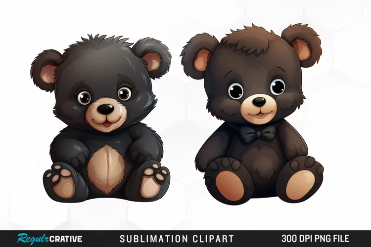 Watercolor Teddy Bear clipart