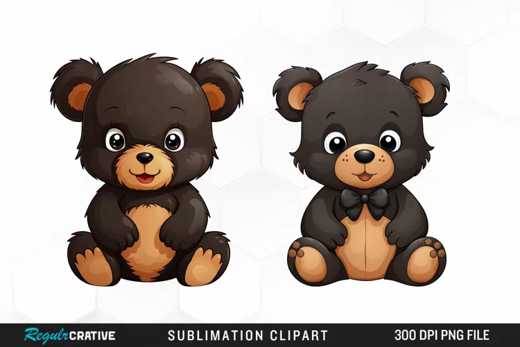 Watercolor Teddy Bear clipart