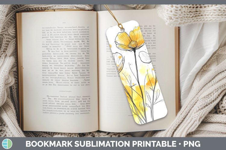 GorgeousWatercolor Bookmark design.