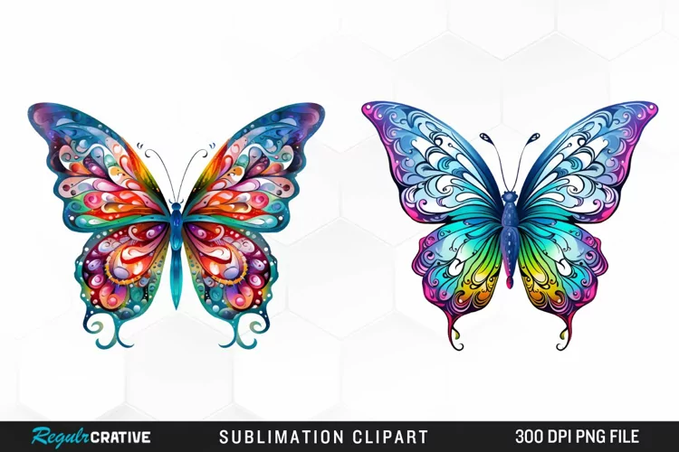 Watercolor Butterfly PNG Clipart