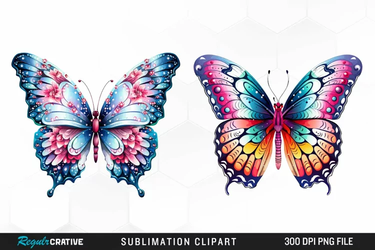 Watercolor Butterfly PNG Clipart
