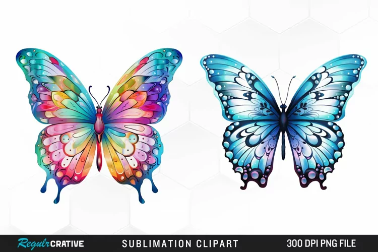 Watercolor Butterfly PNG Clipart