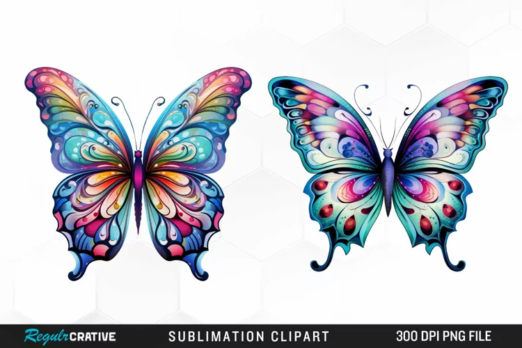 Watercolor Butterfly PNG Clipart