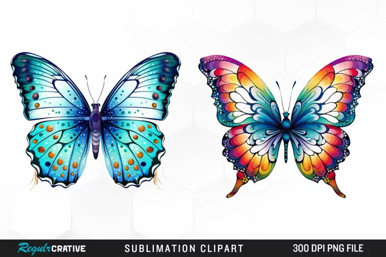 Watercolor Butterfly PNG Clipart