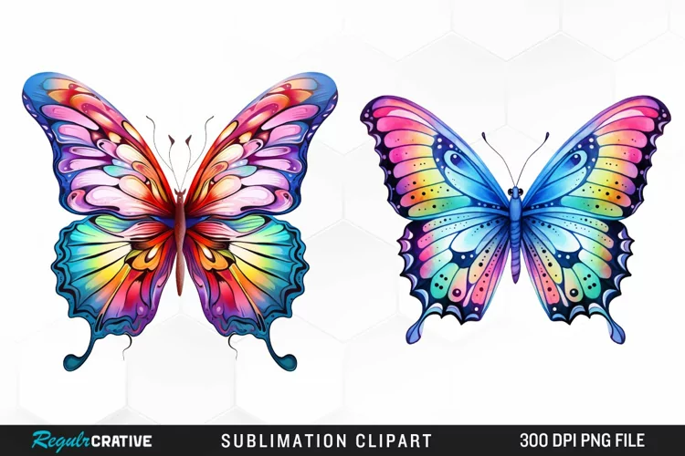Watercolor Butterfly PNG Clipart