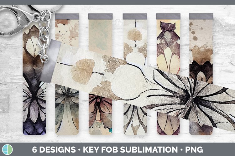 Watercolor Butterfly Key Fob | Wristlet Sublimation