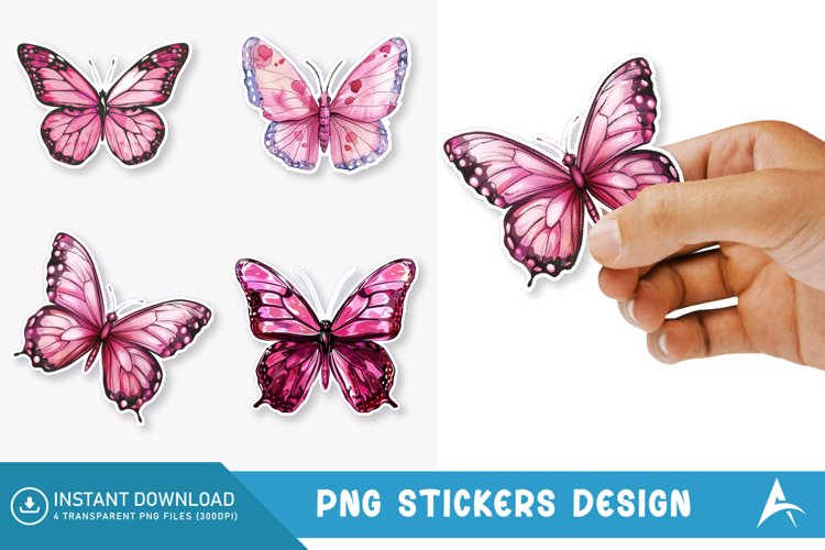 Watercolor Butterfly Clipart Image 11
