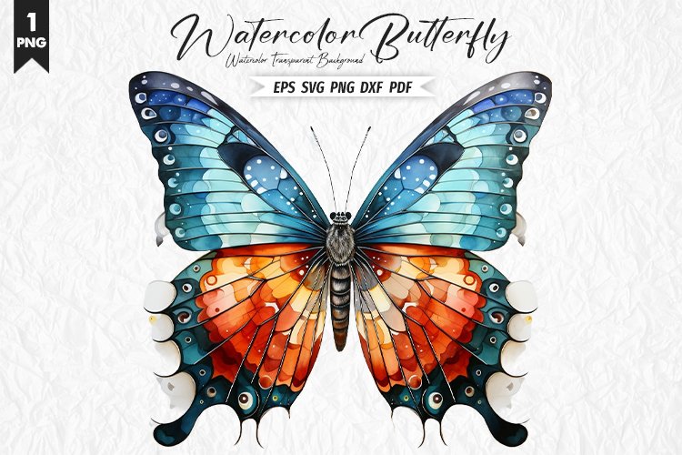 Watercolor Butterfly Clipart Image 19