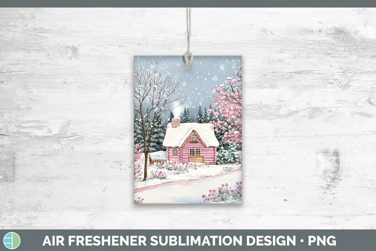 Watercolor Cabin Air Freshener Sublimation Car Freshener Des