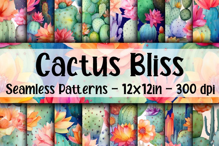 Watercolor Cactus Clipart Image 15