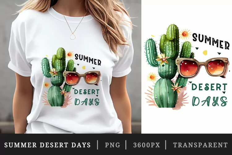 Summer Desert Days t-shirt sublimation printable design png