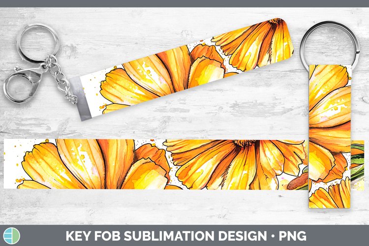 GorgeousWatercolor Key Fob design.