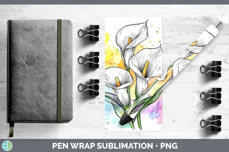 GorgeousWatercolor Pen Wrap design.