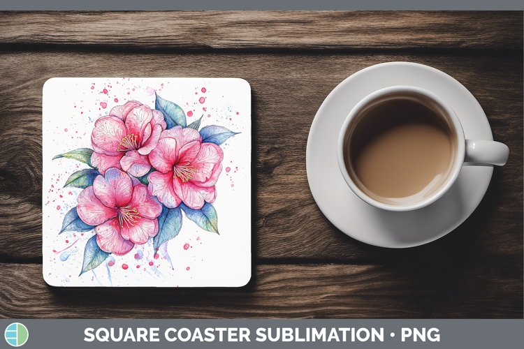 GorgeousWatercolor Square Coaster design.