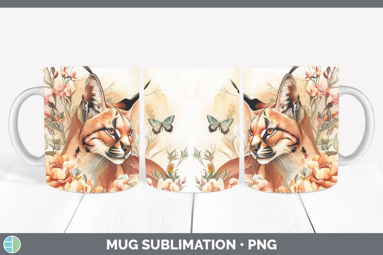 GorgeousWatercolor Mug Wrap design.