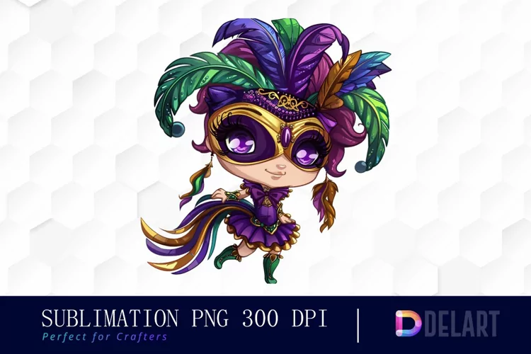 Carnival Chibi Sublimation PNG Clipart
