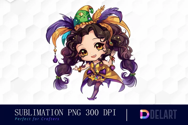 Carnival Chibi Illustration Clipart