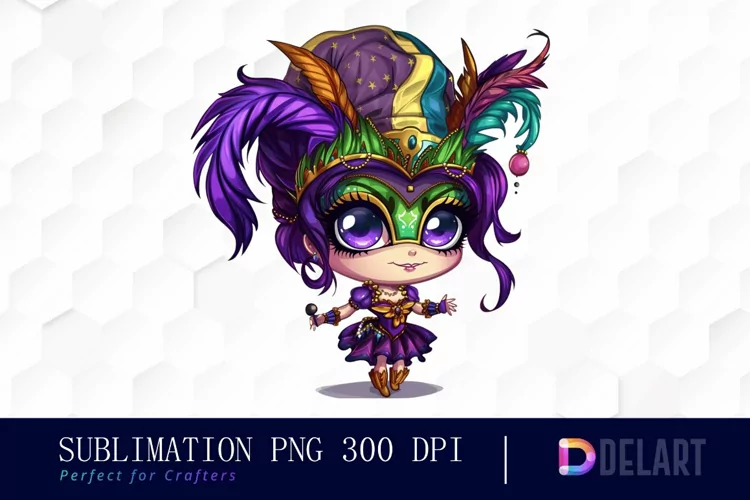 Carnival Chibi Illustration Clipart