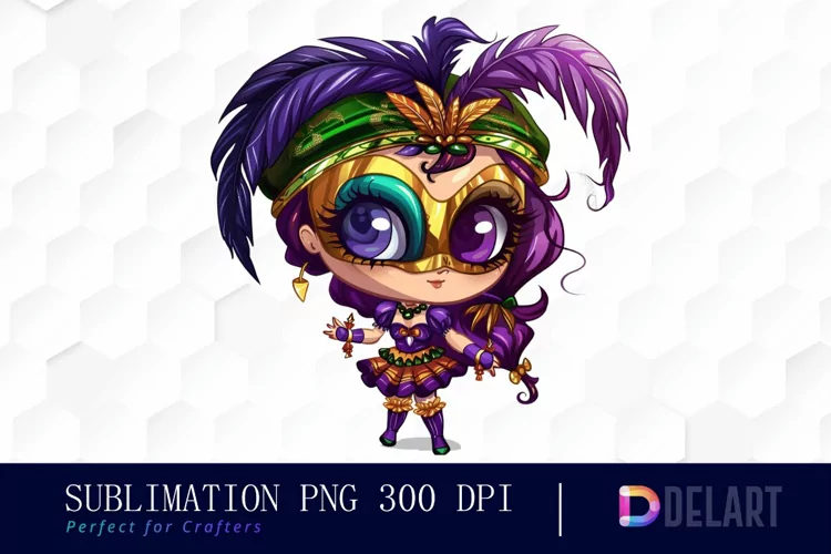 Carnival Chibi Design Clipart