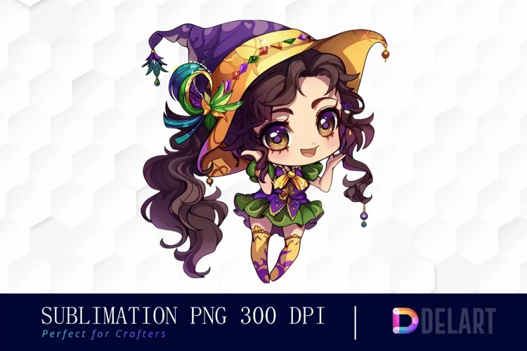Carnival Chibi Sublimation PNG Clipart