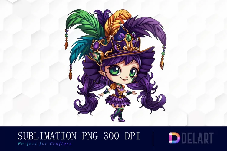Carnival Chibi Design Clipart