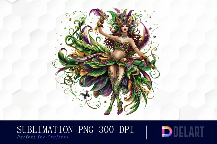 Carnival Girl Sublimation PNG Clipart