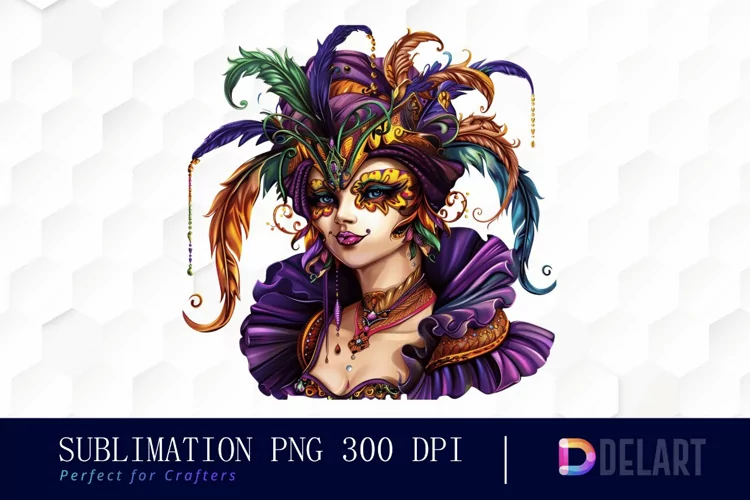 Carnival Girl Sublimation PNG Clipart