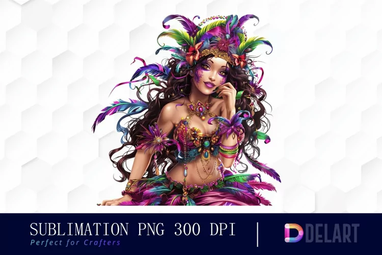 Carnival Girl Watercolor Clipart
