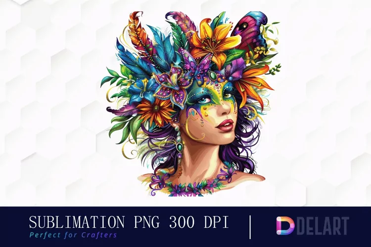 Carnival Girl Sublimation PNG Clipart
