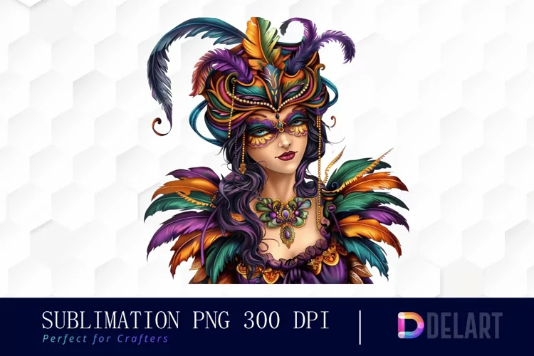 Carnival Girl Watercolor Clipart