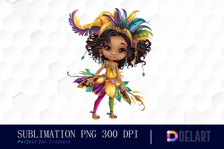 Carnival Girl Watercolor Clipart