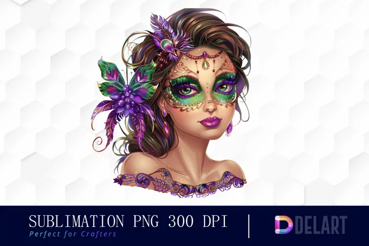 Carnival Girl Sublimation PNG Clipart