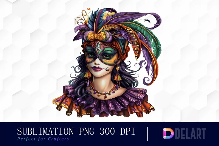 Carnival Girl Sublimation PNG Clipart