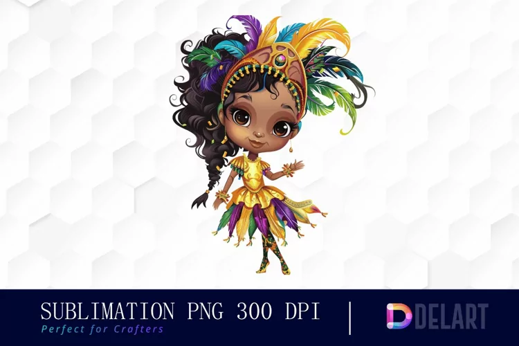 Carnival Girl Sublimation PNG Clipart
