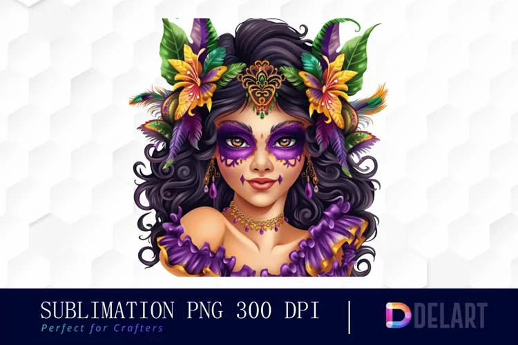 Carnival Girl Sublimation PNG Clipart