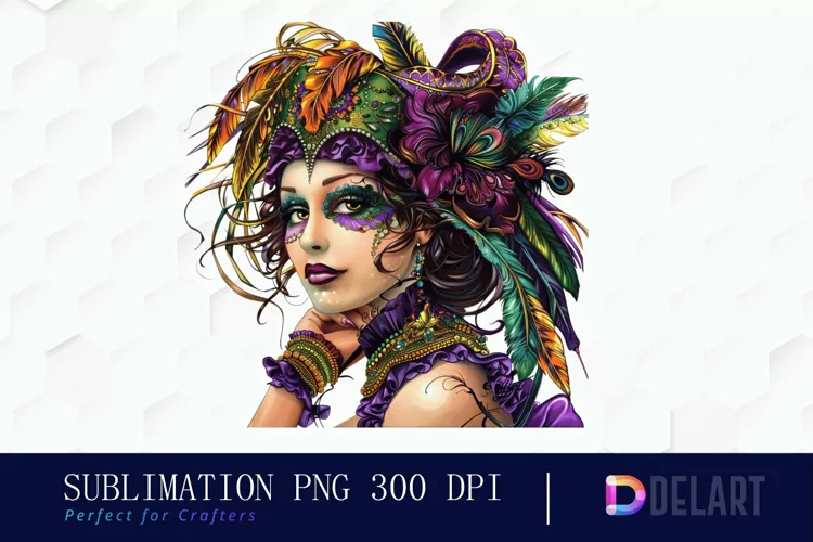 Carnival Girl Watercolor Clipart