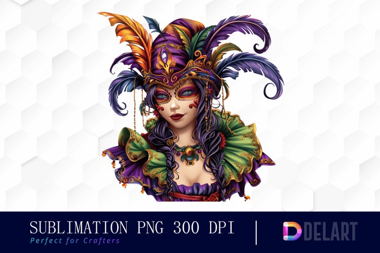 Carnival Girl Sublimation PNG Clipart