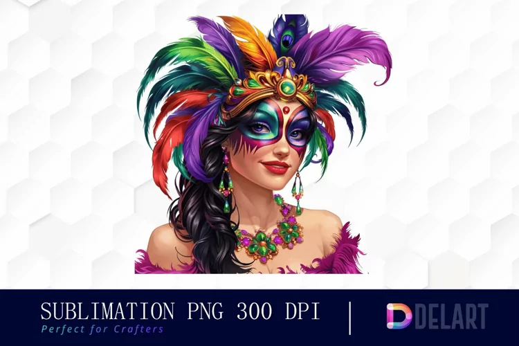 Carnival Girl Watercolor Clipart