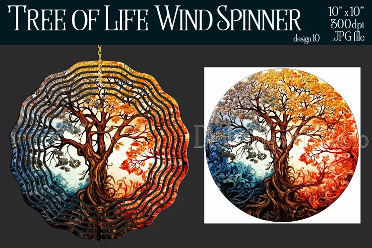 Tree of Life Wind Spinner, Christian Wind Spinner, Nature 10